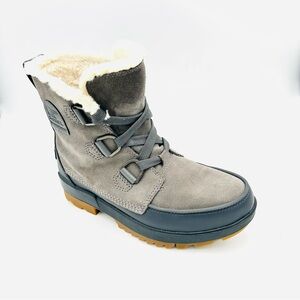 Sorel Torino II Parc Shearling Waterproof Winter Boots snow Gray Women Size 9